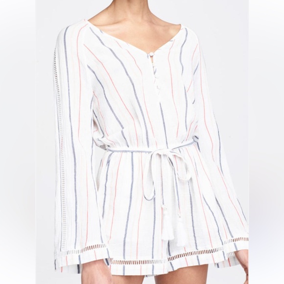 Rebecca Minkoff Beech Cotton Romper - Picture 1 of 10